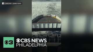 Cape May-Lewes Ferry cancels all trips Tuesday due to thick ice on the Delaware Bay