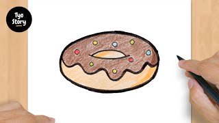 #194 How to Draw a Donut - Easy Drawing Tutorial