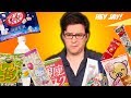 Trying Japanese Snacks with Hey Jay! (taste test) | Hey Jay Eats!