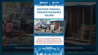 SHORT | Bentrok di Jalan Pettarani Makassar, Pemuda Kedapatan Bawa Sajam