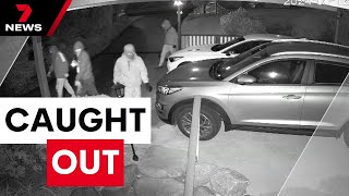 Grandfather gives would-be thieves almighty shock with surveillance system | 7 News Australia