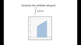 Evaluate a Definite Integral: Square Root Function