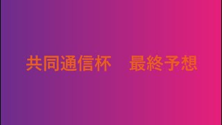 【共同通信杯最終予想】本命馬とオススメ穴馬