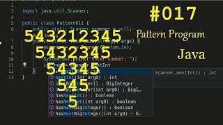 java: pattern programming #017 || visual studio code || visual run ||