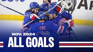 Every New York Rangers Goal: November 2024