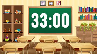 33 Minute Timer with Fun Playful Kids Music Instrumental Countdown