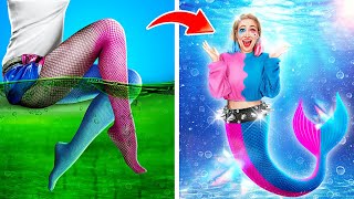 From Nerd to Harley Quinn Mermaid! ♦️ Will Joker Like It? 🧜‍♀️💎