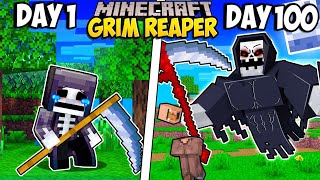I Survived 100 Days as the GRIM REAPER in Minecraft