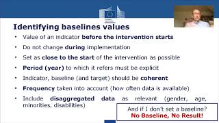 How to identify baseline values?