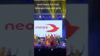 ranjit bawa 2023 Italy brescia tour bhangra boys and girls