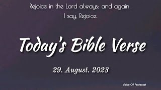 Today's Bible Verse 29.08.2023 ♦️ August Month | TPM HYMN | Blessing words for you | VOP Gospel 🕊️