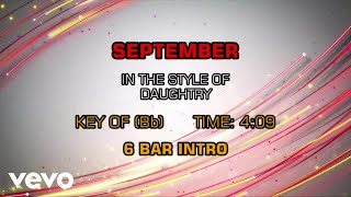 Daughtry - September (Karaoke)
