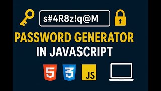 Build a Password Generator using HTML, CSS & JavaScript | Beginner Project Step-by-Step