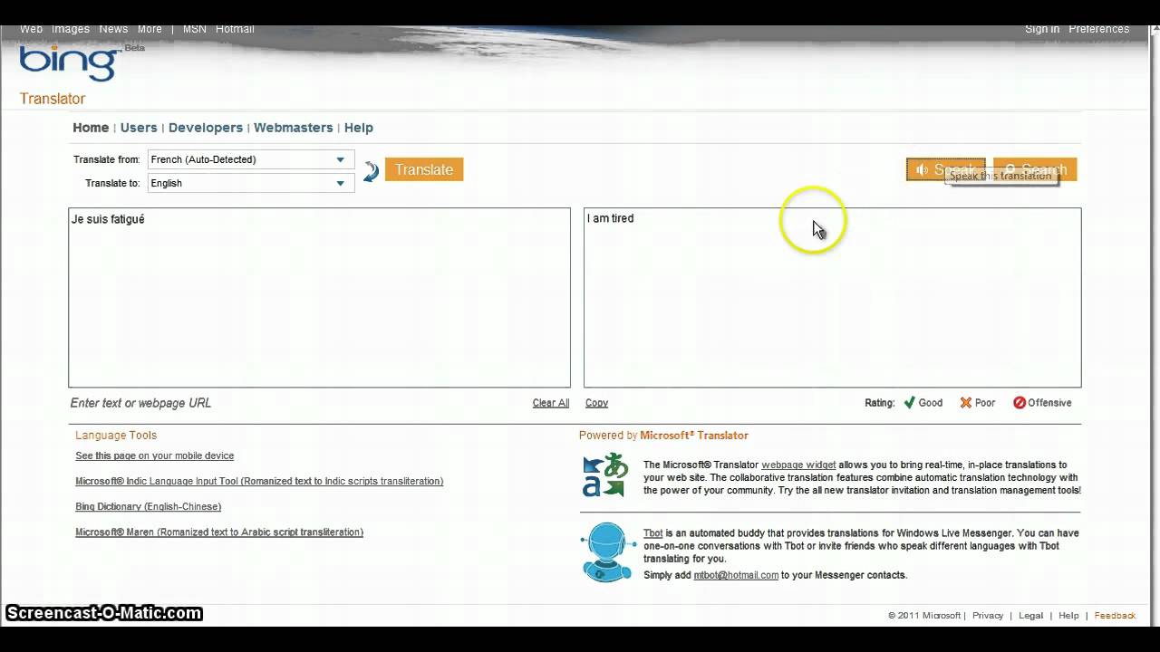 Bing Translator