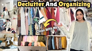 Closet Declutter \u0026 Organizing 🧺/ let’s Clean With me 🫧🧼🧹🧽🧻 #decluttering #organization