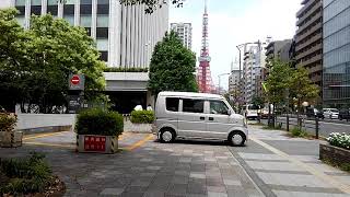 B 20190819港区三田一丁目からの東京タワー