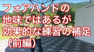 テニス　フォアハンドストローク　「地味ではあるが効果的な練習」の補足 （前編）