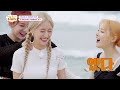 팡팡 스테이씨 스테이씨 언니즈 vs 막내즈의 바닷가 run2u 피구 게임⛹️‍♀️ ep.4 mnet 230809 방송 eng jpn