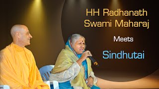 HH Radhanath Swami Maharaj Meets Sindhutai Sapkal at Pune @ABHAYCHARAN