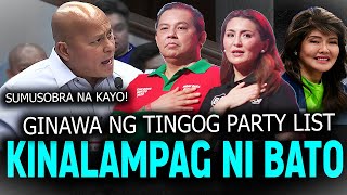 NAKO PO! SEN BATO HINDI NA NAKAPAGPIGIL GINAWA NG TINGOG PARTY LIST KINUWESTIYON PINAABOT SA SENADO