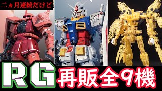 2ヶ月連続来た！ｹﾄﾞ…【ガンプラ再販】2025年2月のRG再販予定を○○形式で紹介！