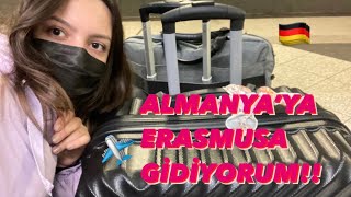 ALMANYA’YA ERASMUSA GİDİYORUM! (YURT ODAMI İLK GÖRÜŞ ANIM) | VLOG