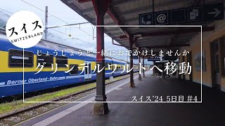 【スイス'24 5日目#4】じょうじょうと一緒にグリンデルワルト行きベルナーオーバーラント鉄道からの景色を楽しみませんか