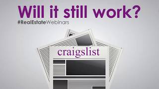 Real Estate Classified Ads using Craigslist Webinar