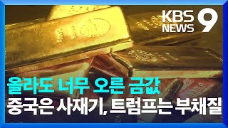 “돌반지 어디 뒀더라?”…금값 왜 계속 오르나 [9시 뉴스] / KBS  2025.02.14.