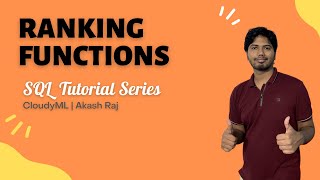 8. Ranking Functions in SQL | CloudyML