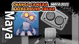 Part 1: Set Camera Background Color (Maya - 2025 Update)