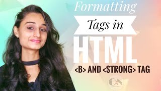 Formatting Tags in HTML|| HTML TUTORIAL|| Code With Neha