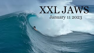 Jaws January 11th 2023 - Best Paddle Session in Years - Insane Barrels and Wipeouts - PEAHI