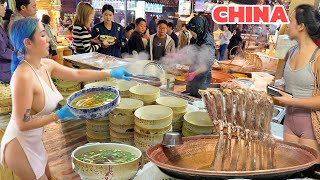 Insane Night Market in China’s Mountains – Huge Crowds and Street Food