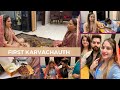 Our first KARVACHAUTH before getting MARRIED || fasting together || Vlog-14