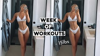 HOW I LOST FAT & TONED UP (AT HOME) | WEEK OF WORKOUTS & some thoughts 💭