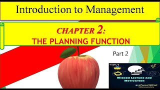 The Planning Function Part 2: #Introduction_to_Management