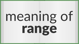 Range | meaning of Range