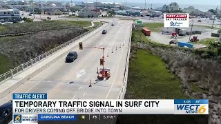 Surf City testing temporary traffic signal near island roundabout