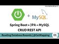 Spring boot + JPA + MySQL - Reading database records | @GetMapping