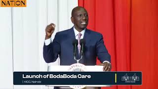 Ruto: No boda boda rider should be forced to join a sacco