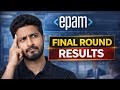 Epam Interview results  | epam technical round #epam