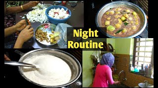 Night Routine || സാധാരണക്കാരുടെ രാത്രിയിലെ അടുക്കള ഒരുക്കങ്ങൾ പണികൾ എളുപ്പത്തിൽ