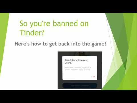 How to get back on Tinder after being banned