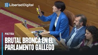 Brutal bronca en el Parlamento gallego entre el PP y el BNG