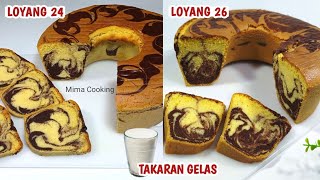 2 RESEP BOLU MARMER JUMBO.. TAKARAN GELAS | LEMBUT DAN ENAK