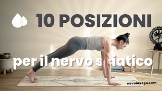 Dolore al nervo sciatico? 10 posizioni di yoga per ricevere sollievo immediato e beneficio a lungo t