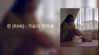 가사/란 (RAN) - 가슴이 먹먹해