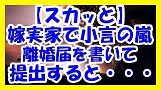 【修羅場】　義実家に小言を言われウンザリ。嫁「文句言われるような事してるからでしょ！」→俺「離婚して」嫁「いいよ」→ 役所に提出すると・・・《スカッと倍返し！》