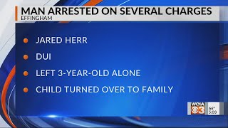 Effingham Police arrest man for DUI